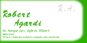 robert agardi business card