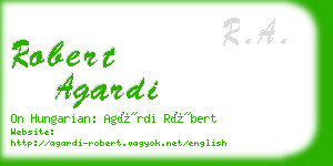 robert agardi business card